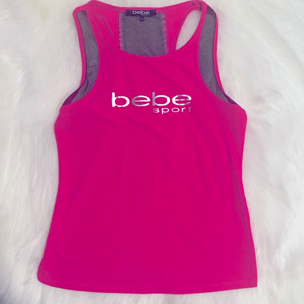 Bebe Sport Hot Pink Tank Top Like New Excellent Condition
